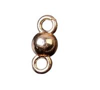 QTYQWC New 2025 50Pcs Small Ball Charms Double Hole Alloy Pendant Connector For Jewelry Making Handmade Bracelet Necklace DIY Accessories Jewelry Gift Fashion Trendy Accessories Creative