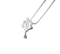 QTYQWC New 2025 Arrival Flying Butterfly Cubic Zirconia Necklaces Sparkling Shinning Original Pendant Chains for Women Her Wedding Accessories with for You Accessories Trendy Creative Gift