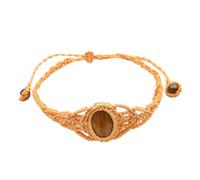 QTYQWC New 2025 Unisex Natural Cabochon Stone Crystal Handmadebracelet Macrame Rope Adjustable Bracelet For Women Men Fashion Gift Decoration Jewelry Luxury With You Accessories Trendy Best And