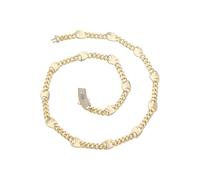 QTYQWC New 2026 14K Gold Plated Monaco Chain Swivel Pave Lock Monaco Lightweight Cuban 10Mm Bracelet Support Jewelry Fashion Accessories Creative Gift
