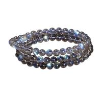 QTYQWC New 2026 7A Top Natural Blue Light Gray Moonstone Small Bead 3 Layer Strand Bracelets Women Men Charm Labradorite Handmade Bangles Decoration Jewelry Luxury Accessories Trendy Best For Gift