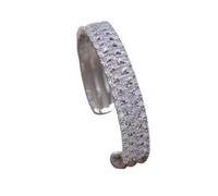 QTYQWC New 2026 Unisex 5 Korean Design Fashion Jewelry Two-Color Plated Zircon Cross Opening Bracelet Elegant Women's Daily Work Accessories Decoration Luxury Trendy Best For Gift For Women And Men