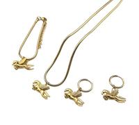 QTYQWC New 2026 Unisex Pegasus Pendant Jewelry Set For Women Stainless Steel Horse Constellation Clavicle Chain Necklace Bracelet Earring Gifts Decoration Luxury Accessories Trendy For Women And Men