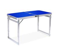 QTYQWC Portable Table Foldable Folding Table - Adjustable Height Aluminum Deformation Table for Indoor and Outdoor Convenient Outdoor Camping Hiking and Picnic,White,with Umbrella Hole, Green