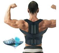 QTYQWC Posture Corrector Back Posture Brace Clavicle Support Stop Slouching and Hunching Adjustable Back Trainer Unisex (Color : Blue, Size : X-Large)