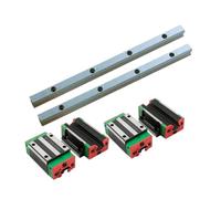 QTYQWC Sliding rail linear bearing slider block 2pcs 15mm EGR15 Square Linear Guide+4pcs Bearing Block EGH15CA(550mm)
