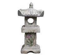 QTYQWC Solar Powered LED Outdoor Decor Garden Light, Handmade Pagoda Lantern Garden Statue, Waterproof, Light Control Induction Lamp, for Landscape Balcony,Garden,Patio,Porch Yard Art Ornament