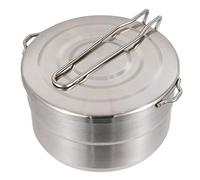 QTYQWC Stainless Steel Outdoor Camping Pot Portable Mountaineering Cooking Pot Cooking Tool Travel Cookware Equipment