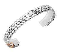 QTYQWC Stainless Steel watchband Silver Rose Gold Bracelet Replacement Strap 6 8 10 12 14mm Small Size dial Lady Fashion Watch Chain (Color : Rose Gold, Size : 8mm)