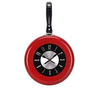 QTYQWC Studio Designs Industrial Metal Decor Wall Clock, Wall Clock Metal Frying Pan Design Clocks Kitchen Decoration Novelty Art