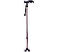 QTYQWC Telescopic Non Slip Crutches Crutches Elderly Crutch Four-Legged LED Light Retractable Crutches Anti-Slip Outdoors Crutches Stable Lightweight Mountaineering Sticks for A