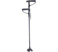 QTYQWC Telescopic Non Slip Crutches Crutches Multifunction Crutch Three-Legged Adjustable LED Lighted Crutches Folding Trekking Pole Anti-Slip Aluminum Alloy Walking Stick for A