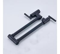 QTYQWC Wall Mount Dual Handle Kitchen Faucet Swinging Water Spout 360 Rotate Folding para Kitchen Sink Single Cold Mixer Tap,Chrome A,Include:1*Faucet