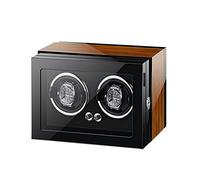 QTYQWC Watch Display Box Watch Winder for Men's and Women's Automatic Watch with LED Light Adjustable Watch Pillows Quiet Motors Piano Paint Watch, 9+0, Ebony Wood (Carbon Fiber 2+0)