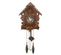 Qtz Cuckoo Clock - Wooden - Pitched Roof