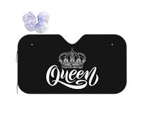 Qu-Een Crown Front Window Sunshade Keep Cooler Sun Protection For Windscreen Heat Protection Windscreen Cover Universal For Truck Summer Cars S