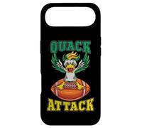Quack Attack Funny Yellow Green Duck Lover Football Player Case for iPhone Air