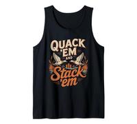 Quack Em and Stack Em Duck Hunting Camp Crew Tank Top