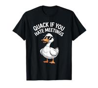 Quack If You Hate Meetings Rubber Ducky T-Shirt