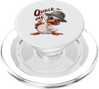 Quack Me Up Peeking Duck Hat Sunglasses Funny Design PopSockets PopGrip for MagSafe