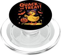 Quack or Treat Funny Rubber Duck Duckie Halloween Kids Boys PopSockets PopGrip for MagSafe