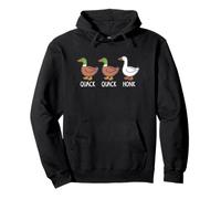 Quack Quack Honk - Two Ducks And A Goose - Funny Animal Pullover Hoodie