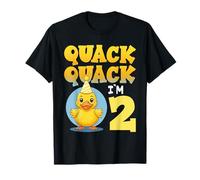 Quack Quack I'm 2 Year Old 2nd Birthday Duck Boys Girls Kids T-Shirt