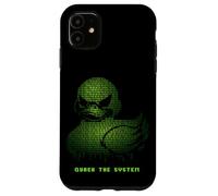Quack The System Binary Code Duck Programmer Cybersecurity Case for iPhone 11