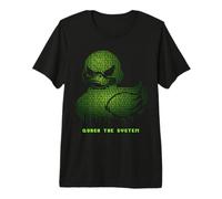 Quack The System Binary Code Duck Programmer Cybersecurity Premium T-Shirt