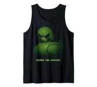 Quack The System Binary Code Duck Programmer Cybersecurity Tank Top