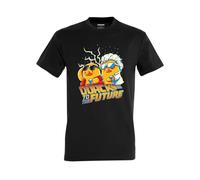 Quack to The Future Men's Short-Sleeved T-Shirt, Model: 217A, Black/White, L