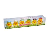 Quackers Easter Rubber Bath Ducks Set of 6 - Adorable Holiday-Themed Ducks in Clear Plastic Display Box Fun Bath Toy for Toddlers