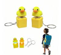 Quacking Duck Fidget Toy- 2pcs Duck Keyboard Keycaps Anxietys Relief Toy,Finger Keyboard Caps Relief Stress Toy for Kids Adults