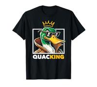 Quacking Quack King Mallard Duck With Sunshades Men Boys T-Shirt