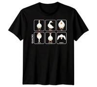 Quacks Funny Physics Pun Unisex T-Shirt Science Joke Top Tee Duck Animals Bird Lover Men Women T Shirt Unisex XL Black
