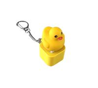Quacky Duck Fidget Toy, Fidget Duck Quacking Keyboard Button, Little Yellow Duck Decompressions Sound Keychain, Sensory Toys Stress Reliever, Key Board Clicker for Women, Men (Rechargeable)