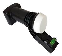 Quad 4 Port LNB With Spirit Level - MK4 Satellite Dish Signal Receiver - For Sky HD/Freesat Output - Hotbird, polsat, ZONE 2, England, Scotland, Wales