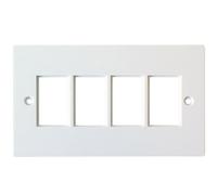 Quad 4X Gang Module Modular Frames 25X38mm Lj6C Wall Outlet Face Plate Cable