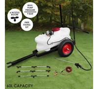 Quad ATV Sprayer Trailer Electric 60 Litre 12V Tank Boom Hand ATV Quad Sprayer