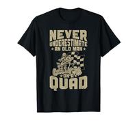 Quad Biker Funny Quad Bike An Old Man On A Quad ATV T-Shirt