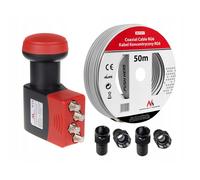 Quad Converter Maclean 70dB 0.1dB Noise 50m Cable MCTV-671