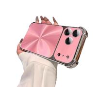 Quad-Corner Drop-Proof CD-Texture Case for Iphone, Texture Case Cover for iPhone Full Camera Protection for Iphone17/16/15/14 Max (for iPhone 16 pius,Pink)