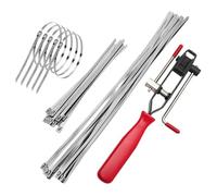 Quad CV Adjustable Stainless Steel Axle Joint Boot Clamps Replacement Parts for Car Mechanics Car Lovers Workshops Vehicle Owners