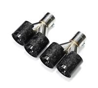 Quad Exhaust Tip For BMW Y Shape Double Performance Muffler Tips Universal Forged Carbon Fiber For BMW Universal Exhaust(Carbon Fiber B)