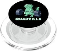 Quad Leg Exercise Muscle Dinosaur Gym Monster Train Dino PopSockets PopGrip for MagSafe