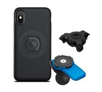 Quad Lock 1" Ball Adaptor for Motorcycle Phone Mount with Vibration Dampener and MAG Phone Case for iPhone X/XS