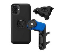 QUAD LOCK Brake Cylinder Clamp Shell Phone Holder for Motorcycle with Vibration Damper and MAG Case for iPhone 16 Plus