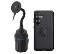 Quad Lock Cup Holder Mount Kit with MAG Phone Case and MAG Wireless Charging Head for Galaxy S26