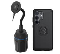Quad Lock Cup Holder Mount Kit with MAG Phone Case and MAG Wireless Charging Head for Galaxy S26 Ultra