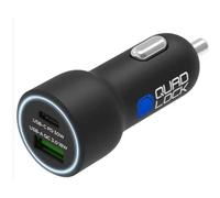 Quad Lock Dual USB (C+A) Car Charger 48W